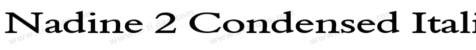 Nadine 2 Condensed Italic字体转换